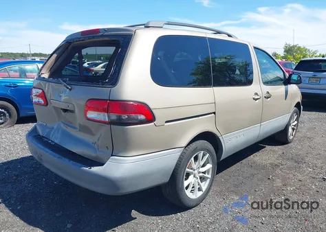2001 Toyota Sienna Le из США, поврежденный, VIN 4T3ZF13C01U370198
